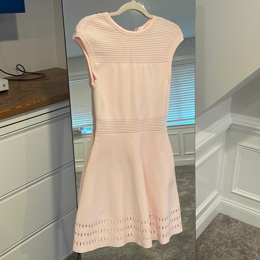 Ted Baker Size 2 cocktail dress. Light pink, excellent condition.